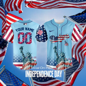 Customizable Independence Day Baseball Jersey - Celebrate In Style With Personalized Name & Number