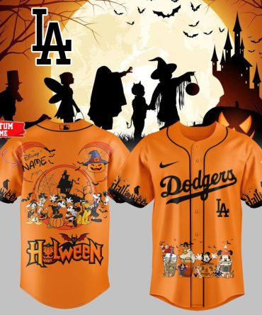 Custom Halloween Dodgers Jersey - Personalized Disney Design For Spooky Fun!