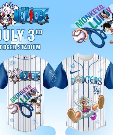 Exclusive One Piece X Dodgers Baseball Jersey – Limited Edition Fan Gear