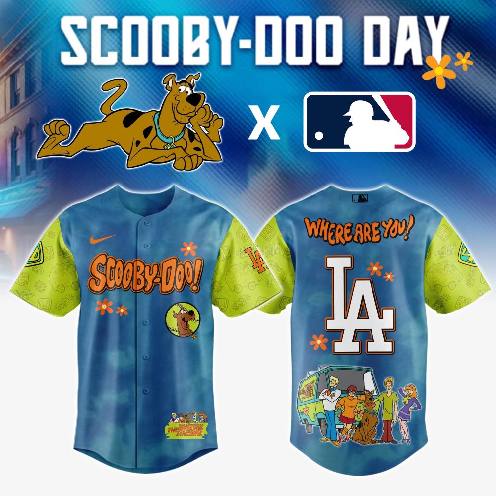 Scooby-Doo X Mlb La Dodgers Jersey – Limited Edition Fan Gear