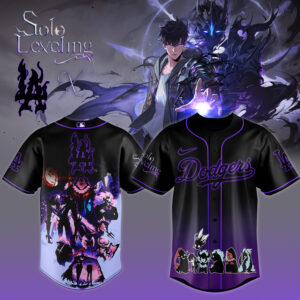 Limited Edition Solo Leveling X Dodgers Baseball Jersey - Anime Fan Must-Have!