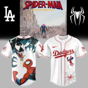 Limited Edition Spider-Man X Dodgers Jersey - Marvel & Mlb Fan Must-Have