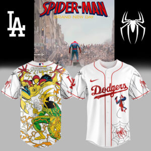 Limited Edition Spider-Man Dodgers Jersey – Marvel & Mlb Crossover Collectible
