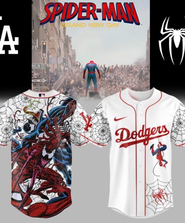 Limited Edition Spider-Man Dodgers Jersey – Official Mlb Marvel Collaboration – Perfect Gift For Fans!