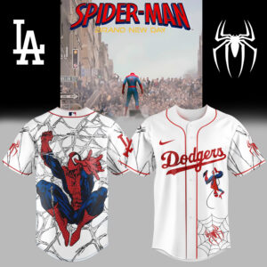 Limited Edition Spider-Man X La Dodgers Jersey - Superhero Style For Fans