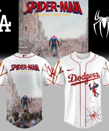 Limited Edition Spider-Man X Dodgers Jersey – Marvel & Mlb Fans Must-Have!