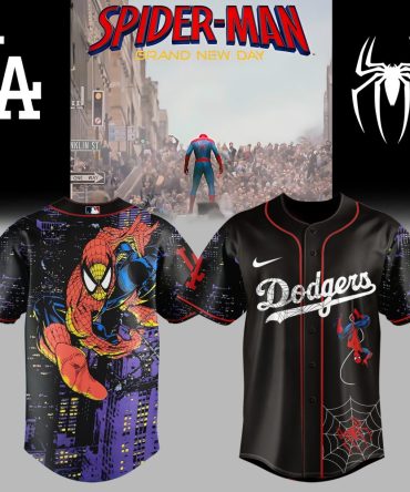 Limited Edition Spider-Man X Dodgers Jersey – Exclusive Marvel Baseball Gear!