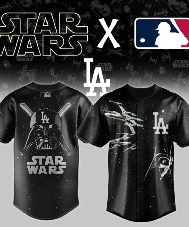 Star Wars X Mlb La Jersey - Limited Edition Darth Vader Design For Fans