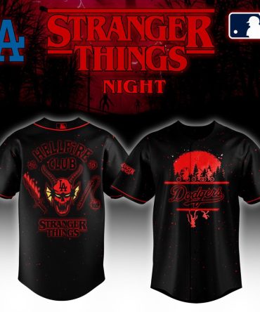 Exclusive La Dodgers X Stranger Things Hellfire Club Jersey – Limited Edition Fan Gear