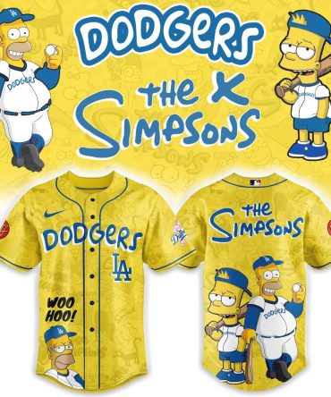 Official Dodgers X Simpsons Limited Edition Baseball Jersey - Fun & Unique Fan Gear!