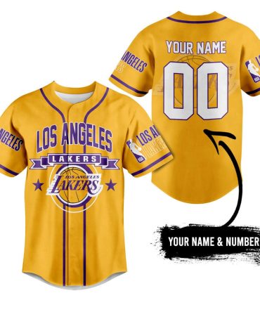 Custom Los Angeles Lakers Jersey - Personalize With Your Name & Number - Perfect Gift For Fans!