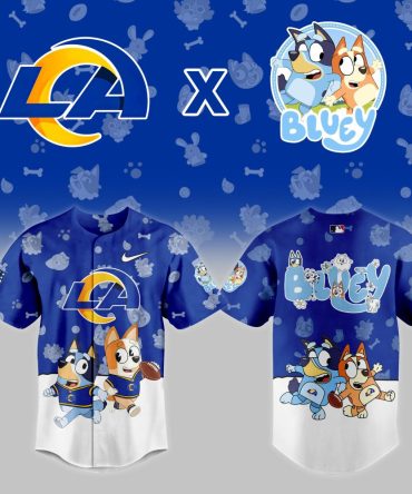 Limited Edition La Rams X Bluey Kids Jersey – Perfect For Young Fans!