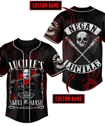 Customizable Skull & Bat Graphic Baseball Jersey – Perfect For Fans & Collectors!