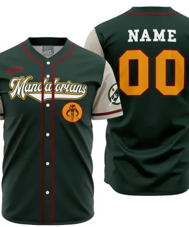 Customizable Mandalorians Baseball Jersey - Star Wars Fan Gift - Personalized Sports Shirt