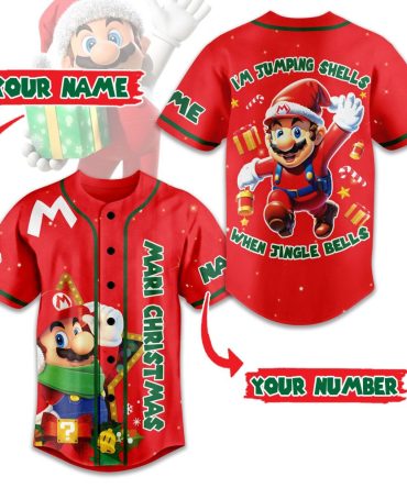 Customizable Christmas Gamer Jersey - Festive Red Santa Design For Holiday Fun