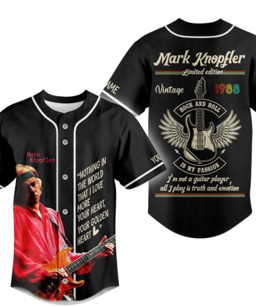 Limited Edition Vintage Rock & Roll Guitar Jersey - Ultimate Music Fan Gear