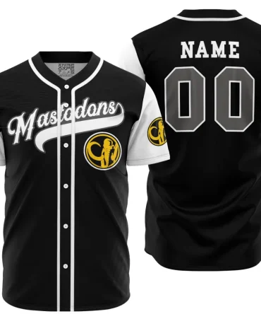 Custom Black Baseball Jersey - Personalized Name & Number - Stylish Team Apparel