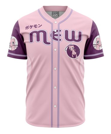 Pink Anime-Inspired Baseball Jersey - Cute Cartoon Cat Design For Fans