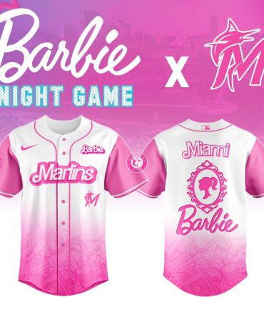 Limited Edition Barbie X Miami Marlins Pink Game Jersey - Stylish And Unique!