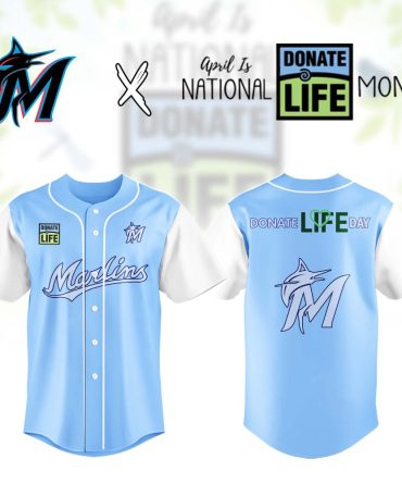 Limited Edition Marlins Donate Life Jersey - Celebrate National Donate Life Month!