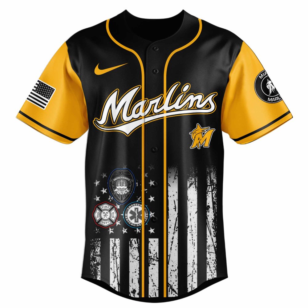 Miami Marlins First Responder Night Jersey - Honor Heroes With Exclusive Design - Image 2