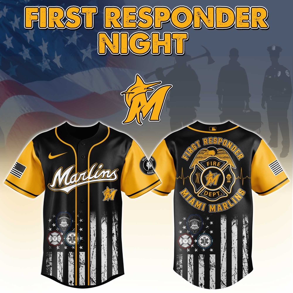 Miami Marlins First Responder Night Jersey - Honor Heroes With Exclusive Design