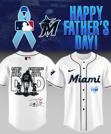 Miami Marlins Father'S Day Baseball Jersey - Celebrate Dad As A Hero And Love With Mlb Apparel!