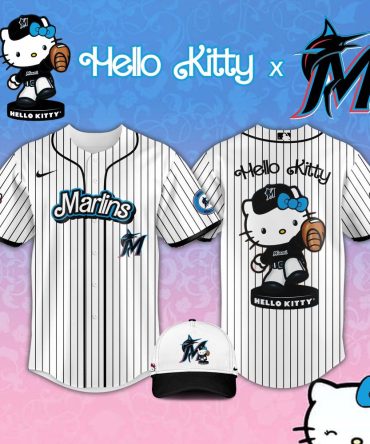 Hello Kitty X Marlins Baseball Jersey & Hat Set – Limited Edition Fan Gear