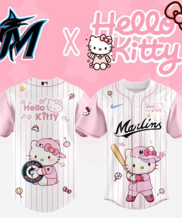Hello Kitty X Miami Marlins Limited Edition Baseball Jersey – Cute, Collectible, Comfortable!