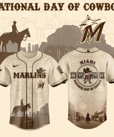 Miami Marlins Cowboy Day Jersey - Limited Edition Western Style Baseball Shirt