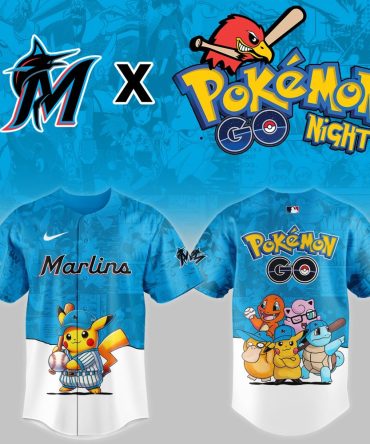 Exclusive Marlins X Pokémon Go Night Jersey - Limited Edition Pikachu & Friends Design