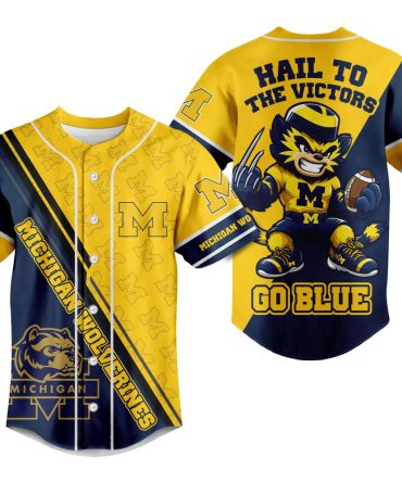 Michigan Wolverines Fan Jersey - Bold Go Blue Design, Perfect For Game Day!