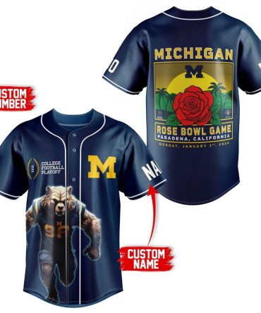Custom Michigan Rose Bowl Jersey 2024 – Add Your Name & Number – Perfect Gift!