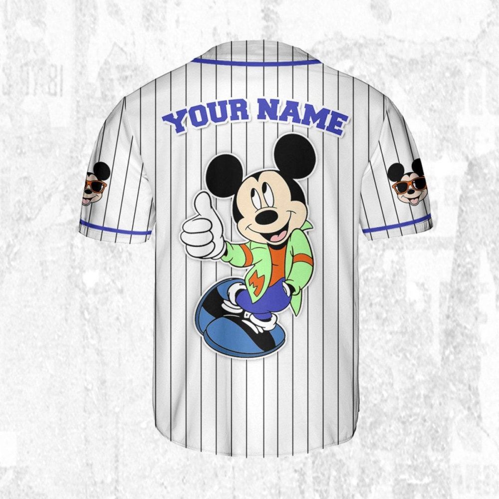 Customizable Mickey Baseball Jersey For Kids/Adults – Personalize With Your Name! - Image 5