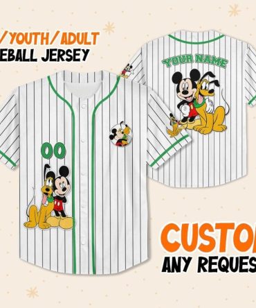 Custom Kids/Youth/Adult Baseball Jersey – Personalized Cartoon Design, Any Request!