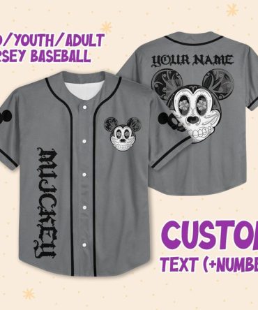Customizable Youth/Adult Baseball Jersey - Personalized Name & Number, Unique Design