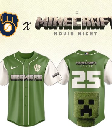 Limited Edition Minecraft X Brewers Movie Night Jersey – Perfect For Fans & Collectors!