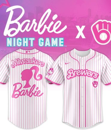 Barbie Night Game Milwaukee Brewers Jersey - Limited Edition Pink Pinstripe Collectible