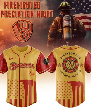 Limited Edition Firefighter Appreciation Jersey - Milwaukee Brewers Tribute Gear