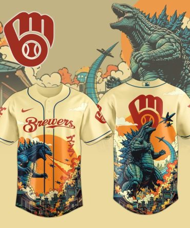 Limited Edition Brewers Baseball Jersey - Vintage Monster Design - Perfect For Fans & Collectors!