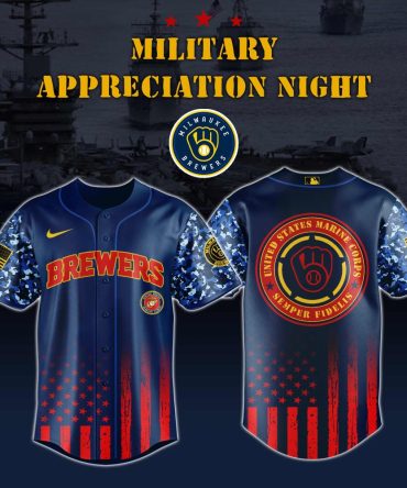 Limited Edition Milwaukee Brewers Military Appreciation Jersey – Honor & Style Combined!