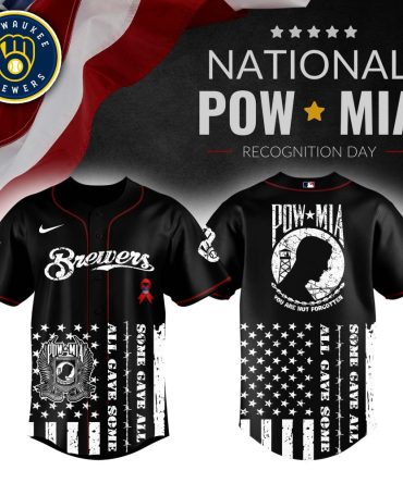 Milwaukee Brewers Pow*Mia Jersey - Honor Veterans With Unique Stars & Stripes Design