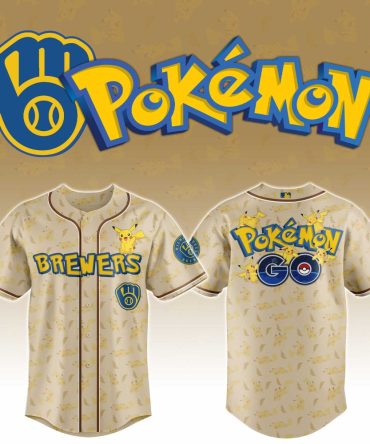 Limited Edition Pokémon Brewers Jersey - Pikachu Design For Fans & Collectors