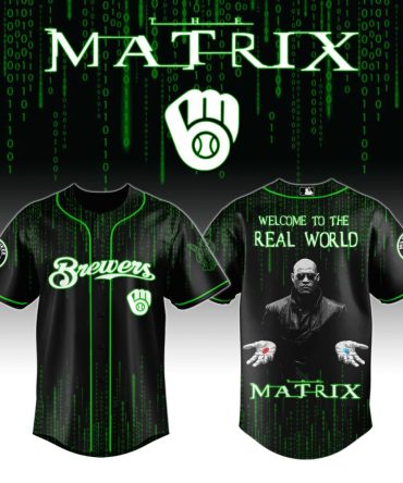 Matrix-Inspired Brewers Jersey - Limited Edition Futuristic Design For Fans