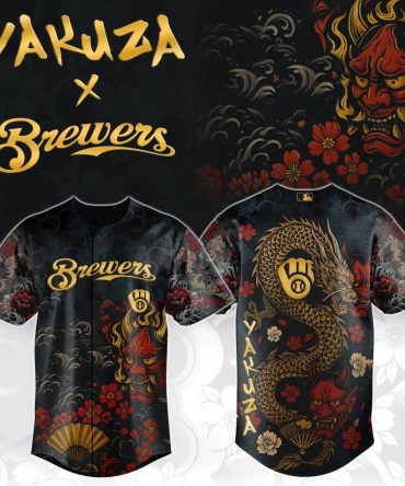 Limited Edition Yakuza X Brewers Dragon Jersey - Bold Japanese Tattoo Art