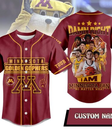 Customize Your Minnesota Golden Gophers Fan Jersey – Bold Design, Perfect For Game Day!