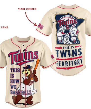 Customizable Twins Territory Baseball Jersey – Add Your Name & Number!