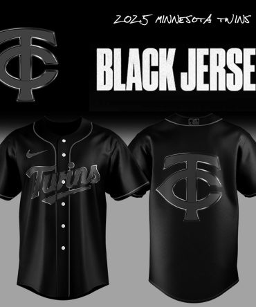 2025 Minnesota Twins Black Jersey - Official Mlb Team Apparel For Fans