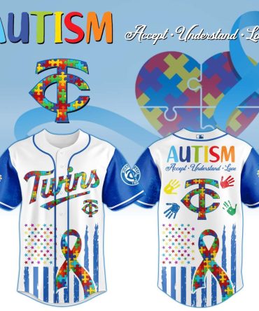 Celebrate Autism Awareness: Colorful Puzzle Piece Baseball Jersey - Support & Style