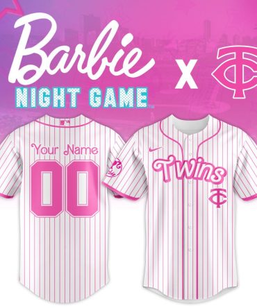 Custom Barbie Night Game Twins Jersey – Personalized Pink Baseball Shirt